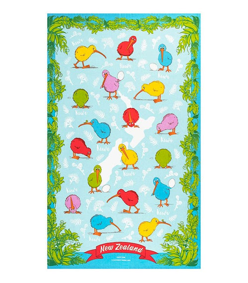 Tea Towel - Happy Kiwi