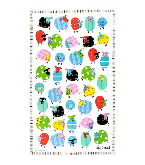 Tea Towel - Patchwork Sheep