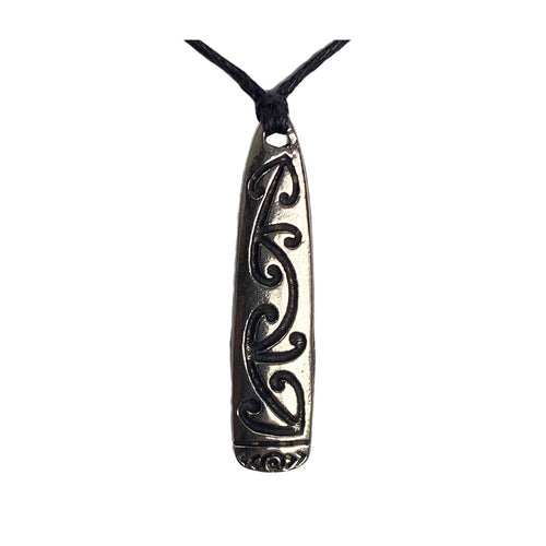 Pewter pendant on Cord - Patu