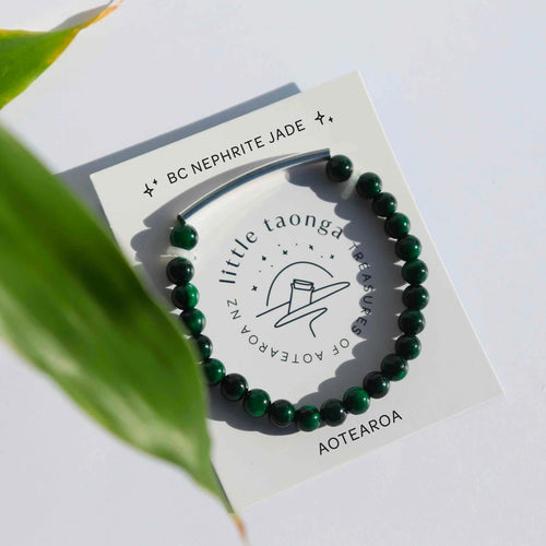 BC Nephrite Jade Gemstone Bracelet - Aotearoa