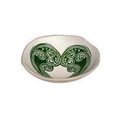 Aroha Fern Green and White - 7cm Porcelain Bowl