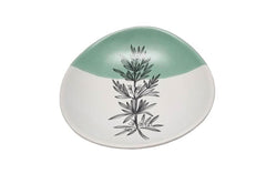 Rosemary Green Dipped - 10cm Porcelain Bowl