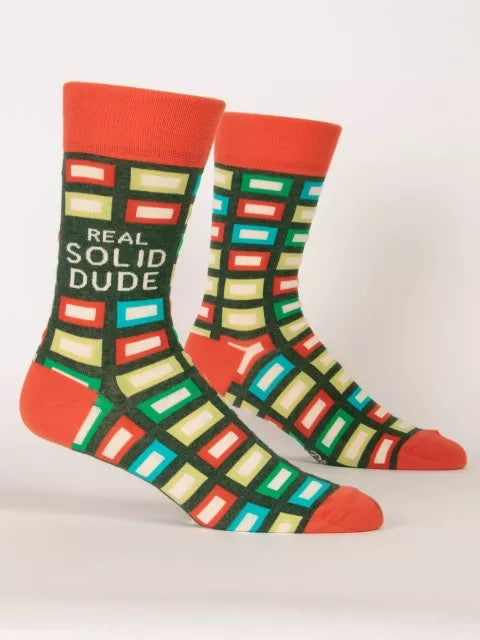 Men's Crew Socks - Real Solid Dude