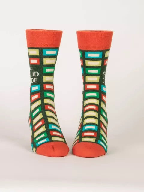 Men's Crew Socks - Real Solid Dude