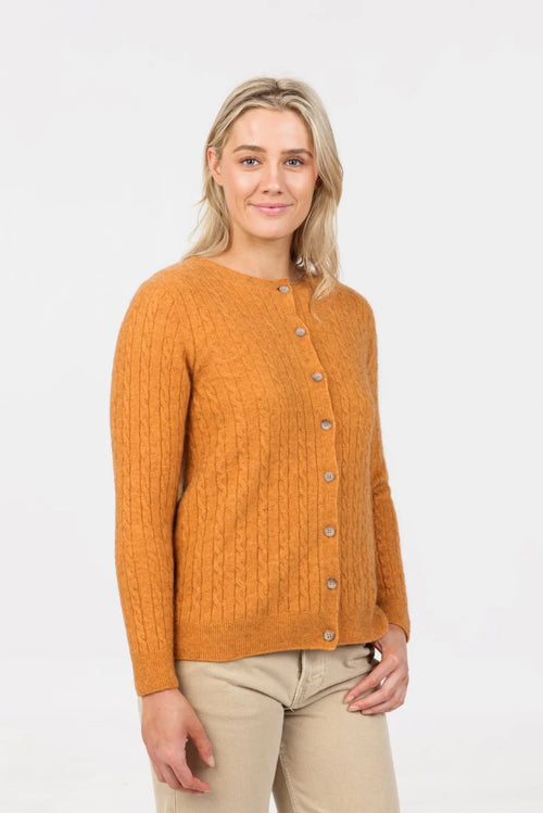 Merino Possum Classic Cable Cardigan