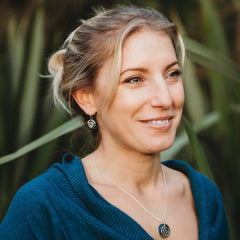 Silver Pāua Spiral Choker