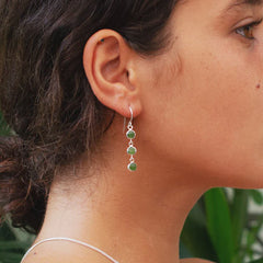 Nick Von K - Pounamu 3 Muses Earrings