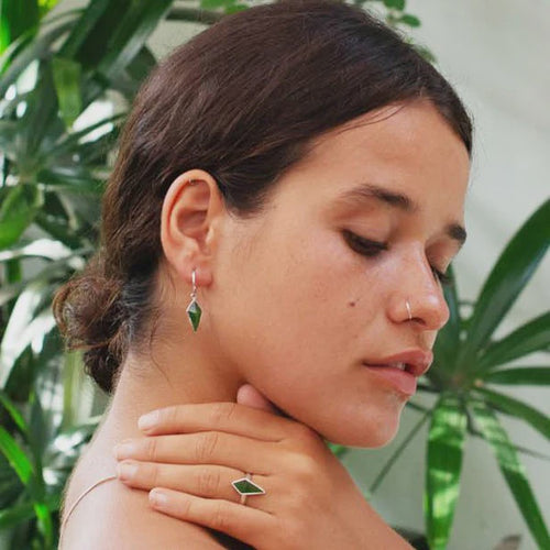 Nick Von K - Pounamu Pinnacle Earrings