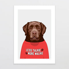 A4 Art Print - Animals In T-shirts dog