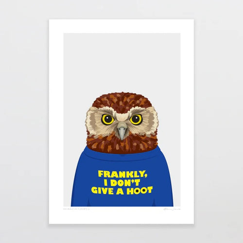 A4 Art Print - Animals In T-shirts morepork