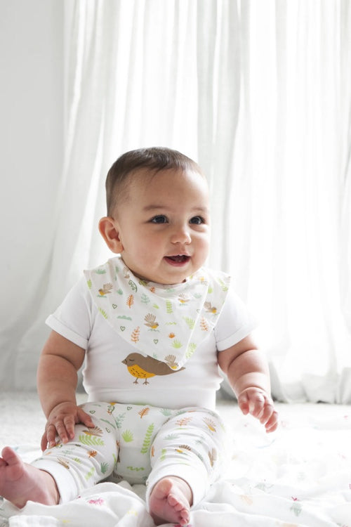 Coloured Fantail Bodysuit & Pants Set