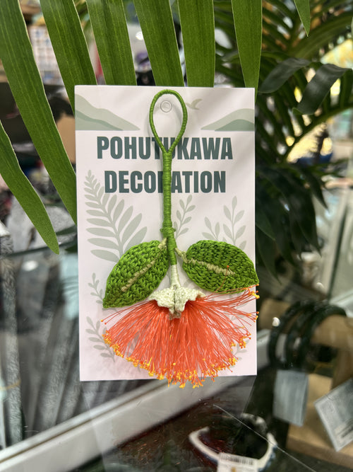 Handmade Crochet Pohutukawa Decoration