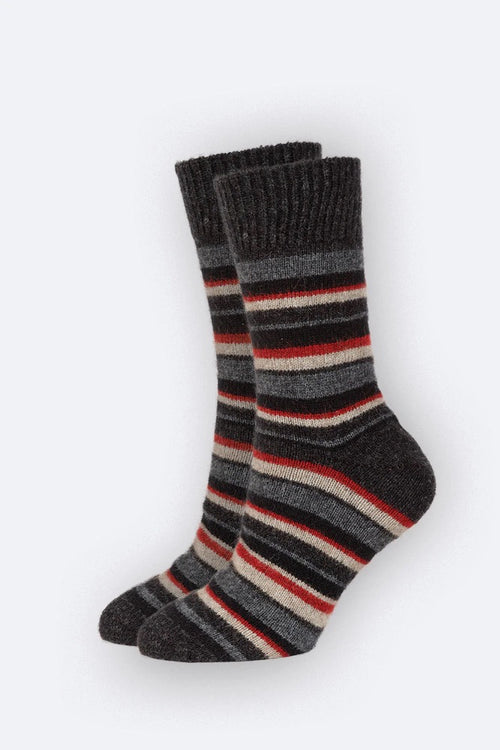 Merino Possum Striped Socks