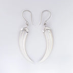 Nick Von K - Mother of Pearl Shell Huia Beak Earrings