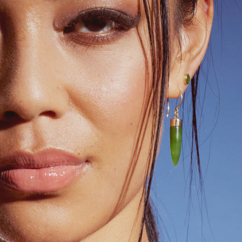 Nick Von K - Pounamu Point Earrings