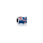 Sterling Silver Charm - NZ Flag