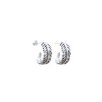Sterling Silver Earrings - Forever Fern Hoops (Treasured Always)