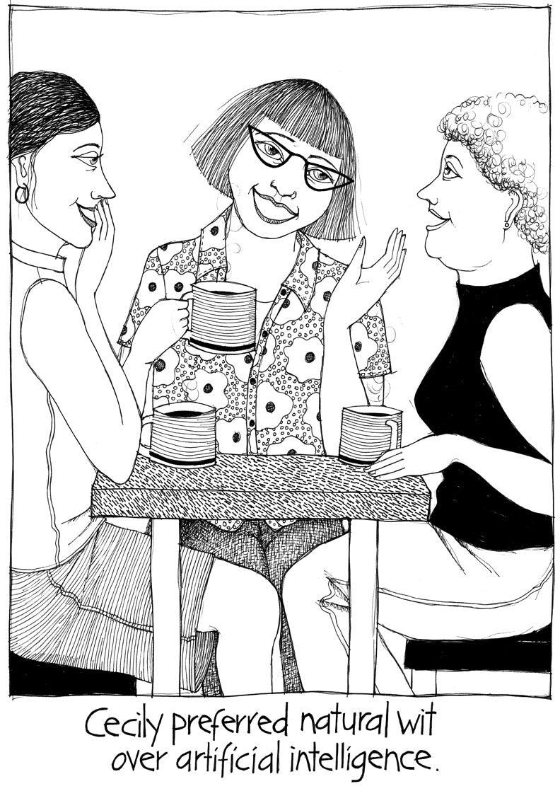 Natural Wit - Cecily Tea Towel Natural Wit - Cecily Tea Towel