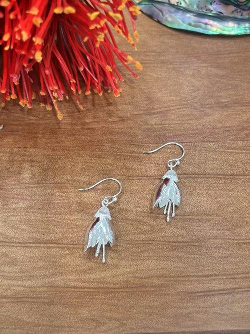 Sterling Silver Kowhai Flower Earrings