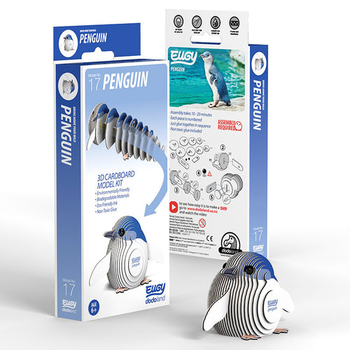 3D Cardboard Kit Set - Penguin