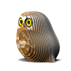 3D Cardboard Kit Set - Owl (Morepork)