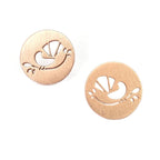 Rose Gold Fantail Earrings