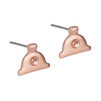 Rose Gold Shepherd's Whistle Earrings
