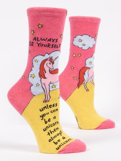Women's Crew Socks - Always Be A Unicorn