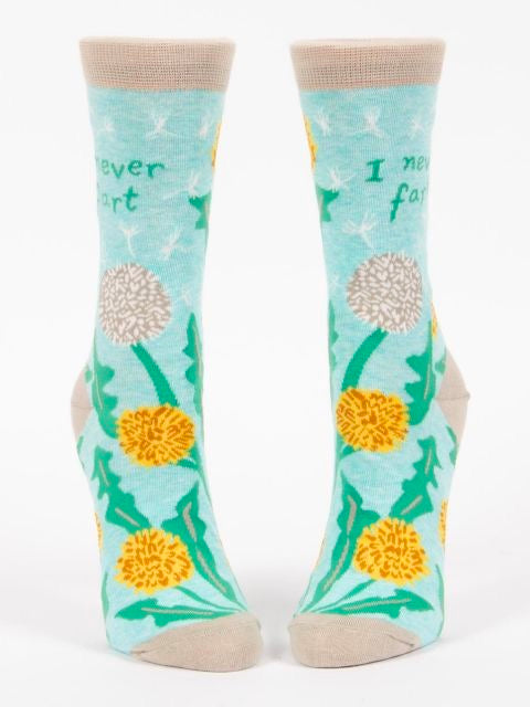 Women's Crew Socks - I Never Fart