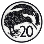 Round 20 Cent Coin Wall Art - Small