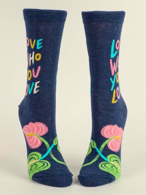 Women's Crew Socks - Love Who You Love