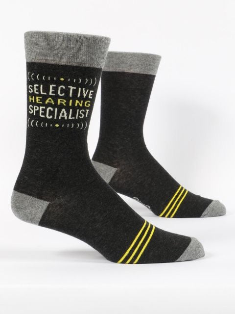 Men's Crew Socks - Selective Hearing Specialist
