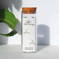 Silver Whale Fluke Studs