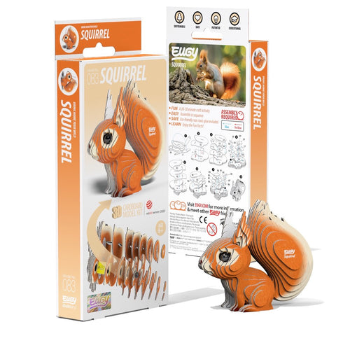3D Cardboard Kit Set -  Squirrel