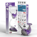 3D Cardboard Kit Set - Narwhal