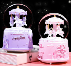 Carousel Musical Snow Globe