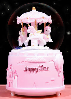 Carousel Musical Snow Globe