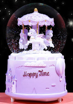 Carousel Musical Snow Globe