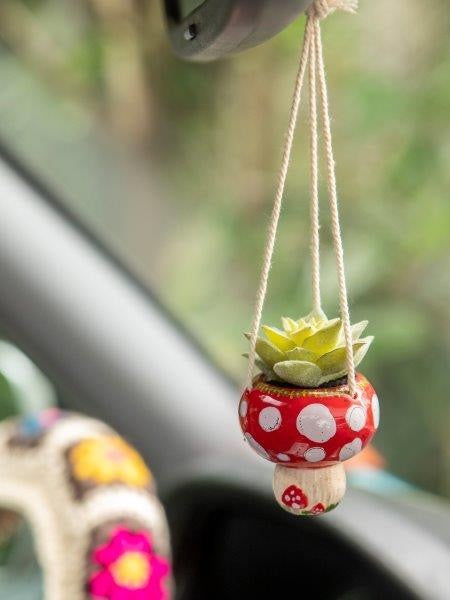 Mini Hanging Succulent Mushroom