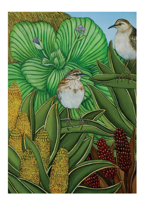 Clare Reilly - Pipits In The Mega Herbs - Card