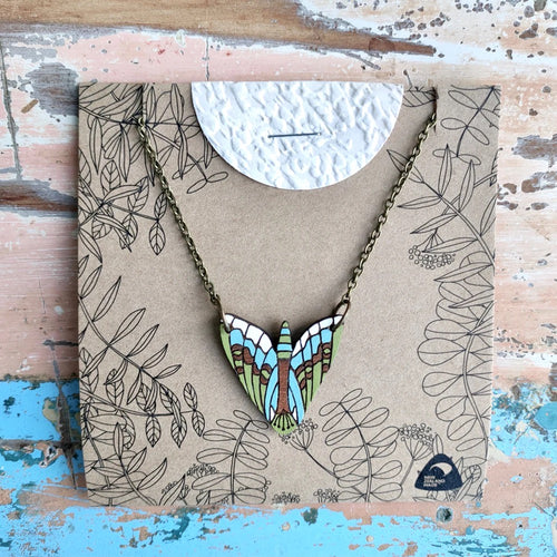 NZ Rimu Necklace - Puriri Moth