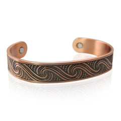Copper and Magnetic Healing Bracelet - Koru Wave