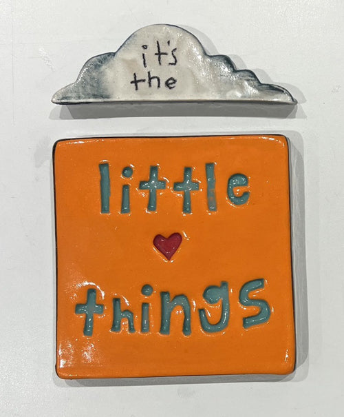 Ceramic Wall Art - Its the little things (Set of 2)