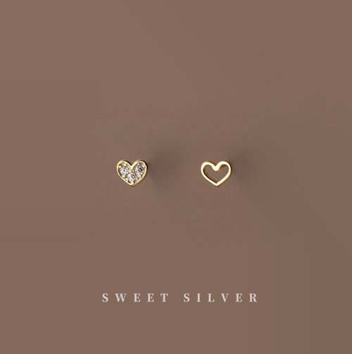 Sterling Silver Earrings - Sweet Heart