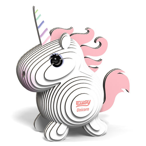 3D Cardboard Kit Set - Pink Unicorn