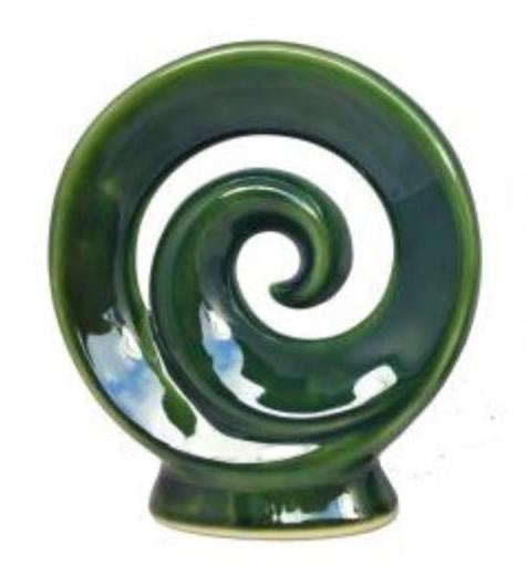 Arataki Ceramic Art - Spiral Koru AC1039