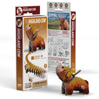 3D Cardboard Kit Set -Highland Cow