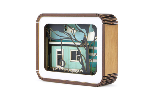 NZ Made Rimu Story Box Bach mint