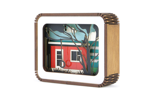 NZ Made Rimu Story Box Bach