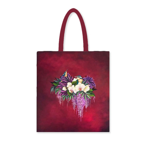 Tote Bag - Kingfisher Garden Party